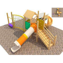 Neue Kinderspiel-Ausrüstung Medium Wooden Playground Kids Outdoor